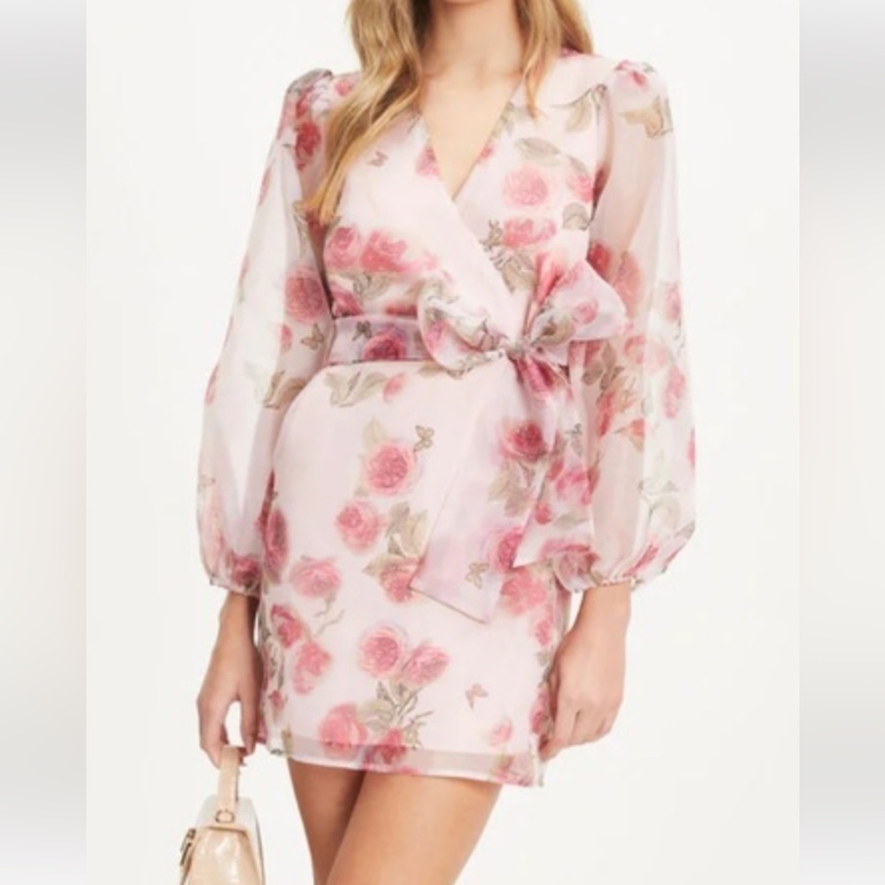 STORIA - Paisley and Floral Embroidered Mini Dress. K-10
